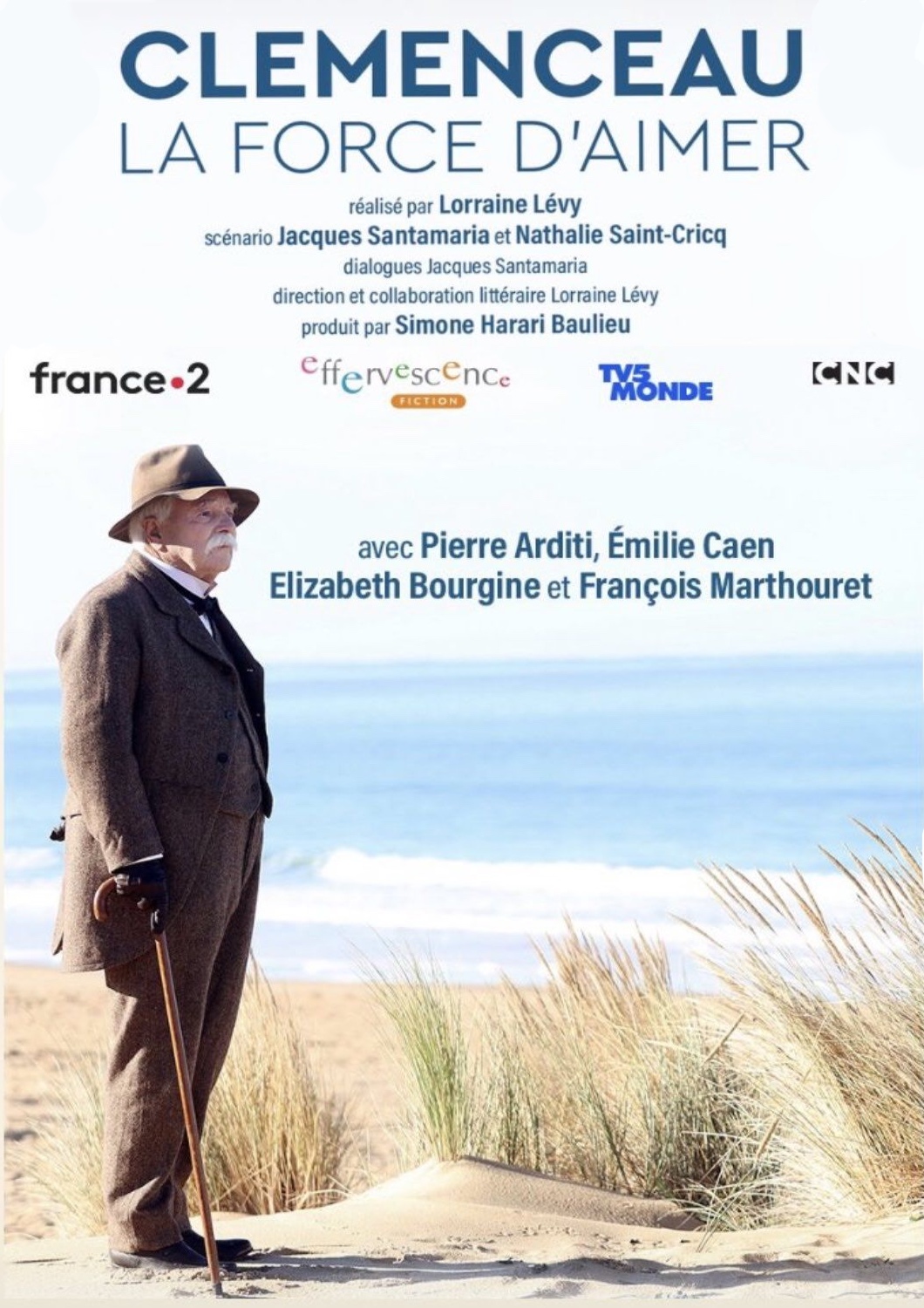 affiche du film Clemenceau, la force d'aimer, de Lorraine Lévy